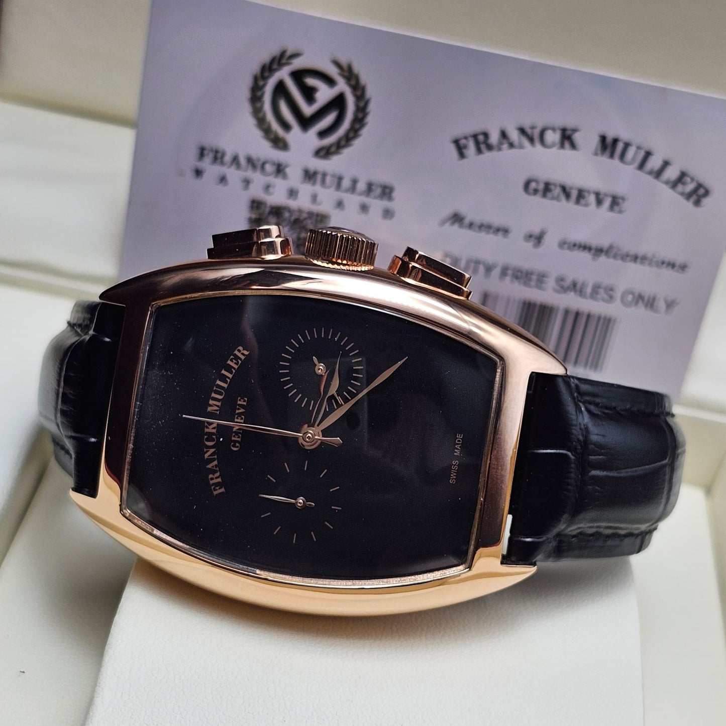 FRANCK MULLER LEATHER WATCH