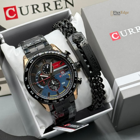 Curren Chain With Matching Bracelet