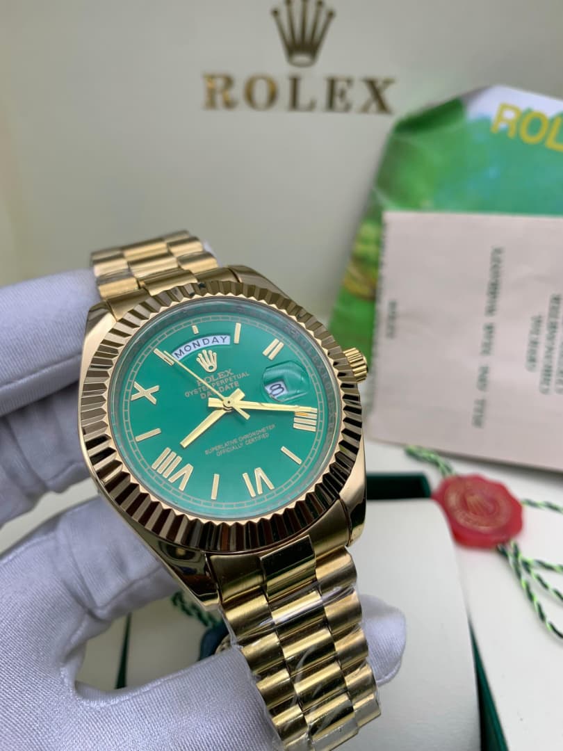 ROLEX-STYLE CHAIN WATCH