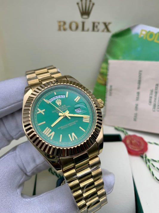 ROLEX-STYLE CHAIN WATCH