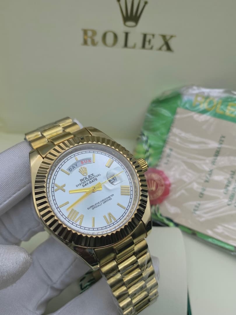 ROLEX-STYLE CHAIN WATCH