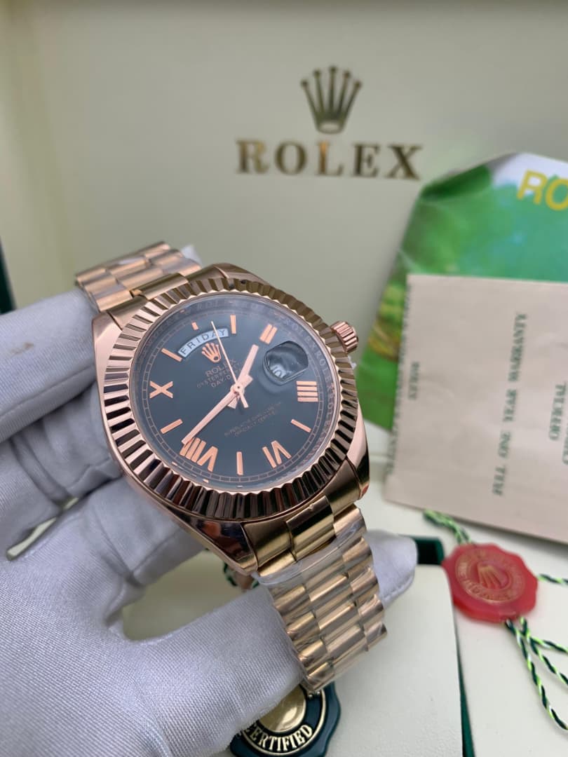 ROLEX-STYLE CHAIN WATCH