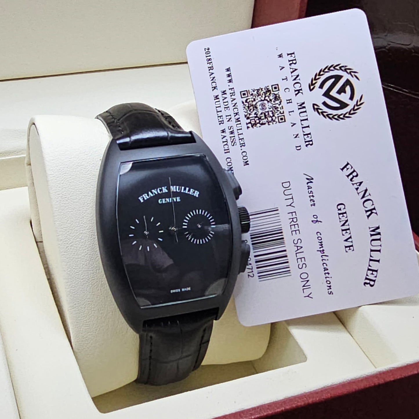 FRANCK MULLER LEATHER WATCH