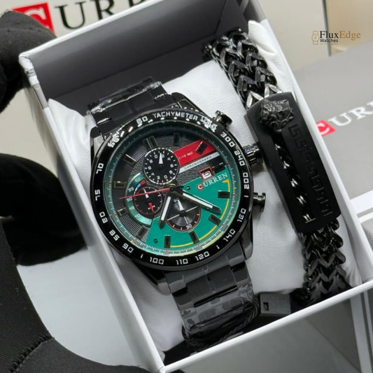 Curren Chain With Matching Bracelet