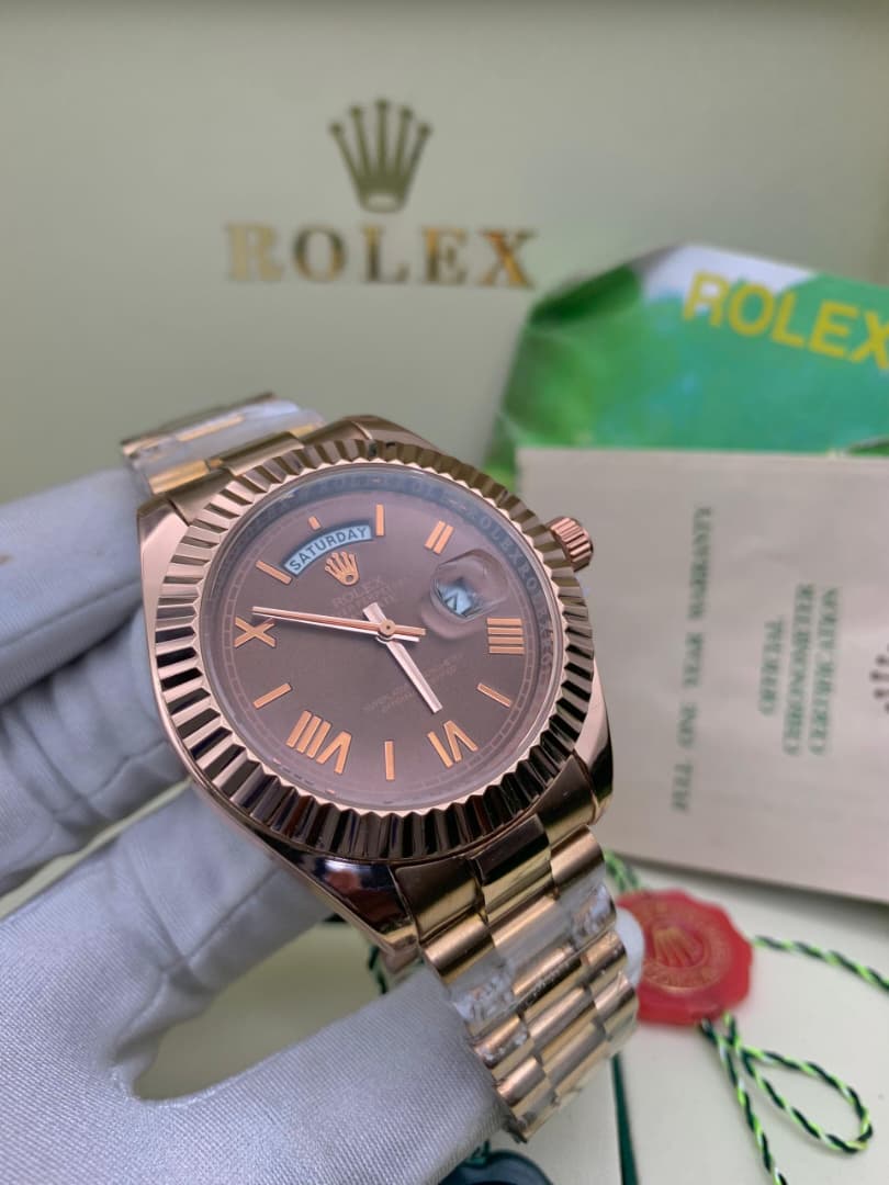 ROLEX-STYLE CHAIN WATCH