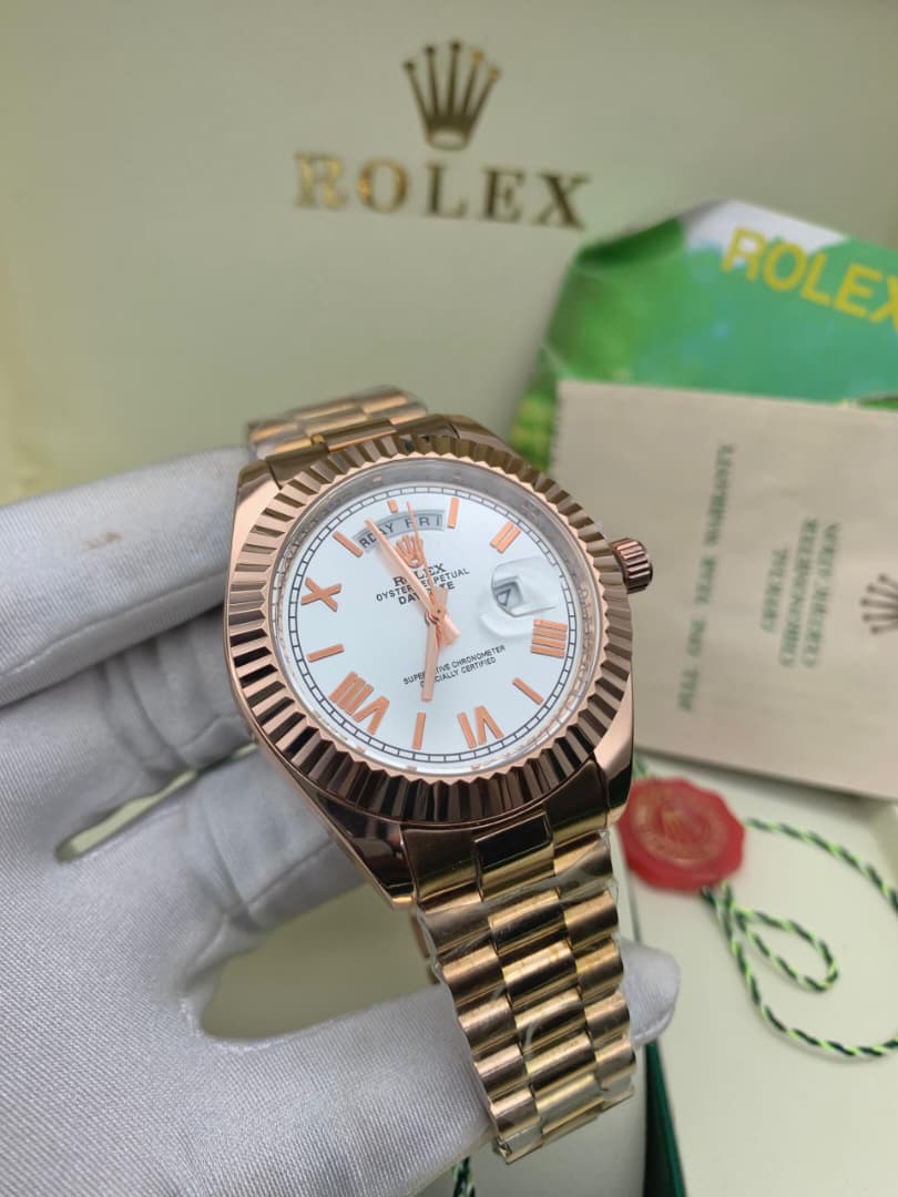 ROLEX-STYLE CHAIN WATCH