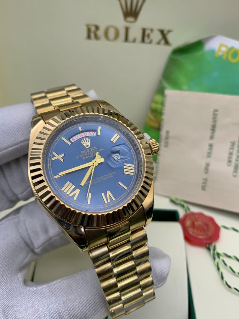 ROLEX-STYLE CHAIN WATCH