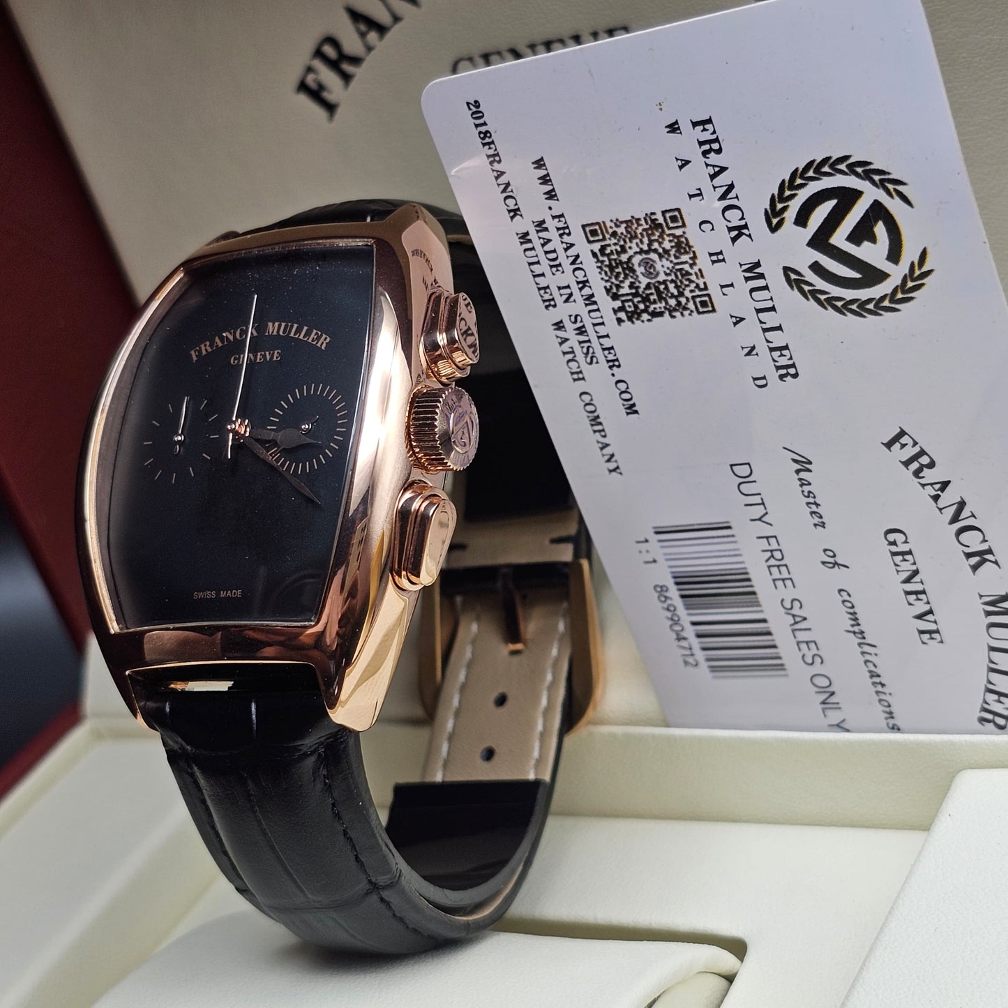 FRANCK MULLER LEATHER WATCH