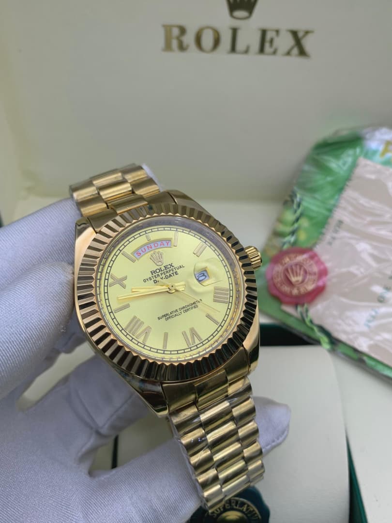 ROLEX-STYLE CHAIN WATCH